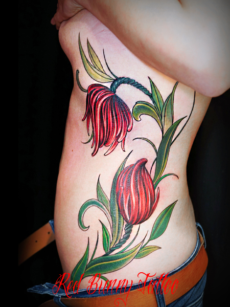 タトゥーデザイン　花　flower tattoo
